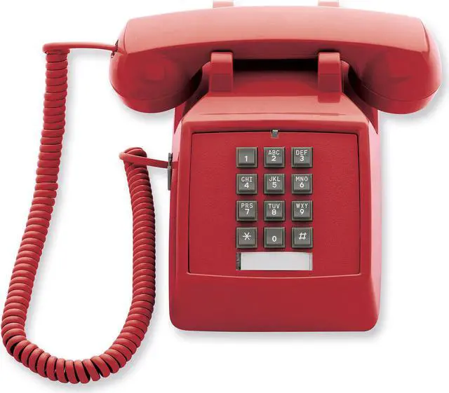 Alt view image 3 of 6 - Scitec  Inc. Corded Telephone SCI-25003 Scitec 2510E Red