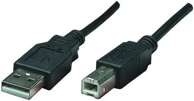 Main image of MANHATTAN 374507 High-Speed USB A-Male to B-Male Cable, 1.5ft
