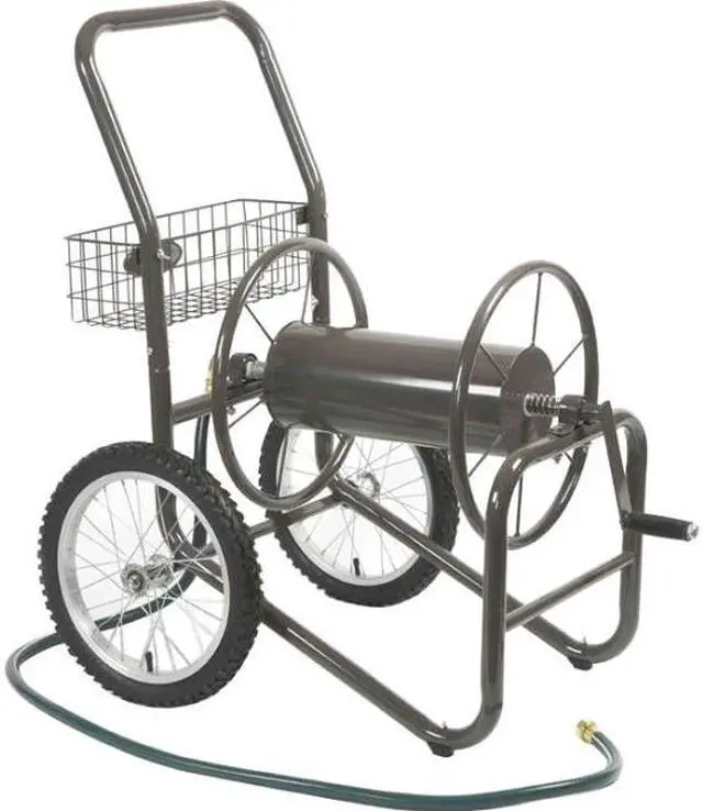 Main image of Liberty Garden 880 Two Wheel Hose Cart - 2 Casters - 24" Width x 36.8" Depth x 38.8" Height - Steel Frame - Bronze