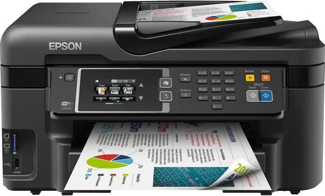 Alt view image 11 of 20 - Epson WorkForce WF-3620 (C11CD19201) Duplex up to 4800 x 1200 optimized dpi wireless 4-in-One Printer