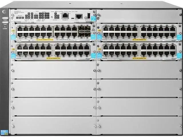 Alt view image 11 of 16 - HP 5412R 92GT PoE+ and 4-port SFP+ (No PSU) v3 zl2 Modular 92 Port Gigabit Ethernet Switch
