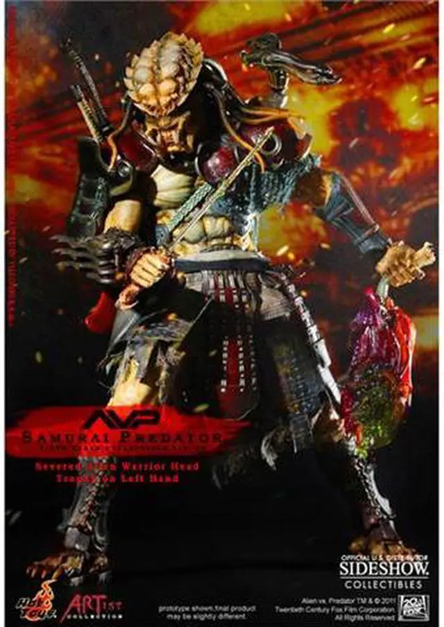 Alt view image 2 of 12 - Samurai Predator Alien vs Predator 1/6 Scale Hot Toys Figure