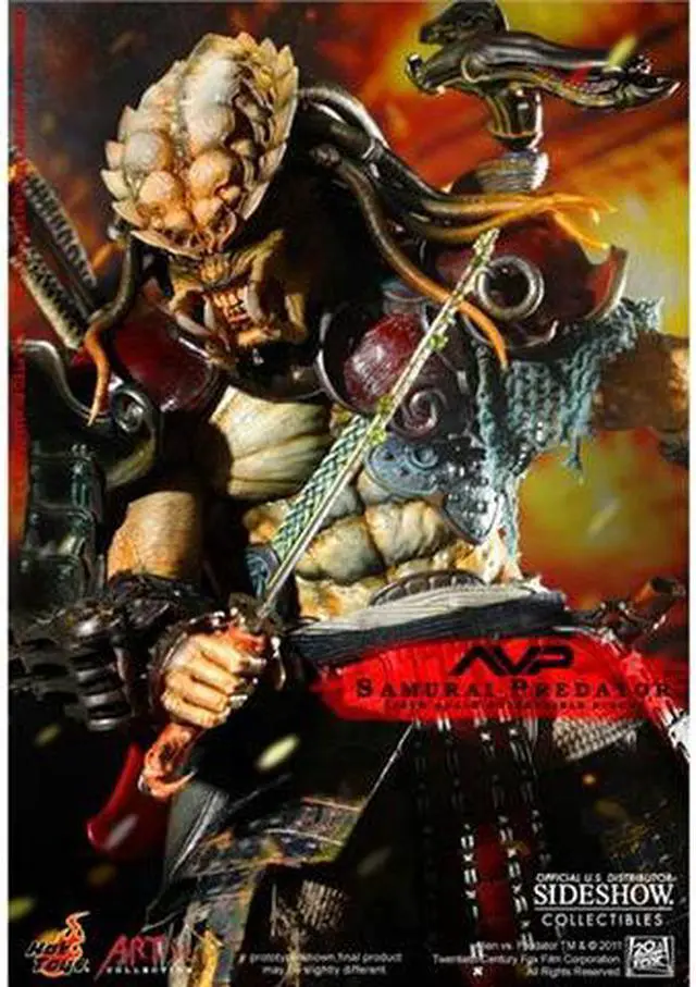 Alt view image 4 of 12 - Samurai Predator Alien vs Predator 1/6 Scale Hot Toys Figure