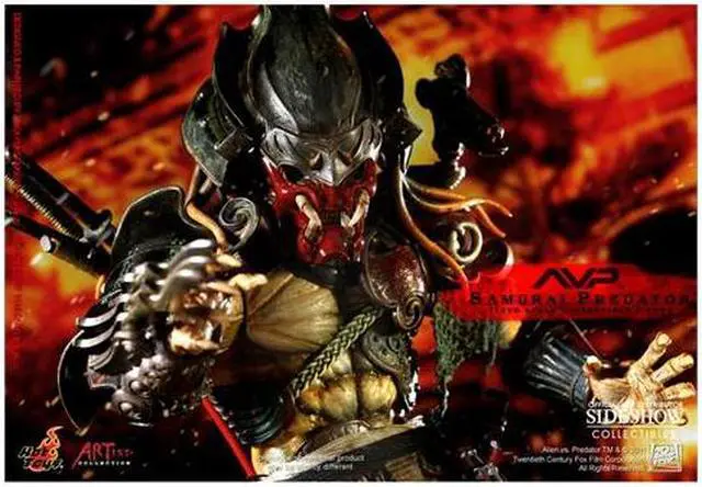 Alt view image 5 of 12 - Samurai Predator Alien vs Predator 1/6 Scale Hot Toys Figure