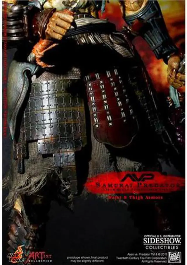 Alt view image 6 of 12 - Samurai Predator Alien vs Predator 1/6 Scale Hot Toys Figure