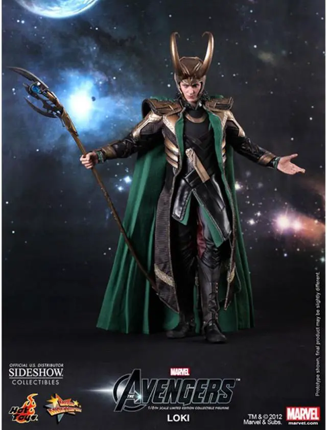 Main image of Loki The Avengers Movie Masterpiece One Sixth Hot Toys Action Figure