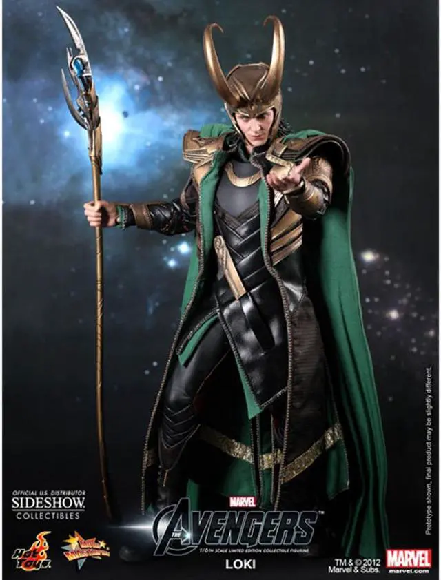 Alt view image 2 of 14 - Loki The Avengers Movie Masterpiece One Sixth Hot Toys Action Figure