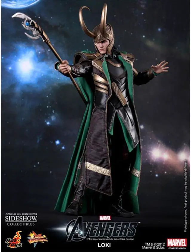 Alt view image 3 of 14 - Loki The Avengers Movie Masterpiece One Sixth Hot Toys Action Figure