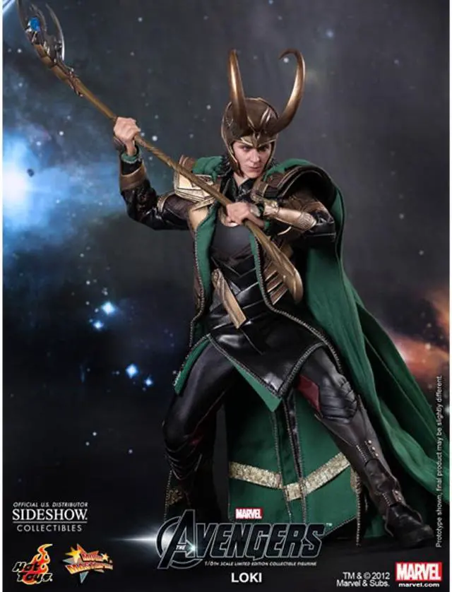 Alt view image 5 of 14 - Loki The Avengers Movie Masterpiece One Sixth Hot Toys Action Figure