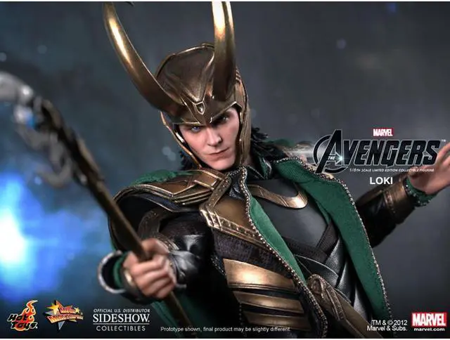 Alt view image 6 of 14 - Loki The Avengers Movie Masterpiece One Sixth Hot Toys Action Figure