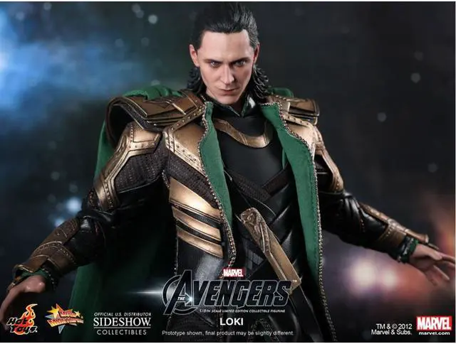 Alt view image 7 of 14 - Loki The Avengers Movie Masterpiece One Sixth Hot Toys Action Figure