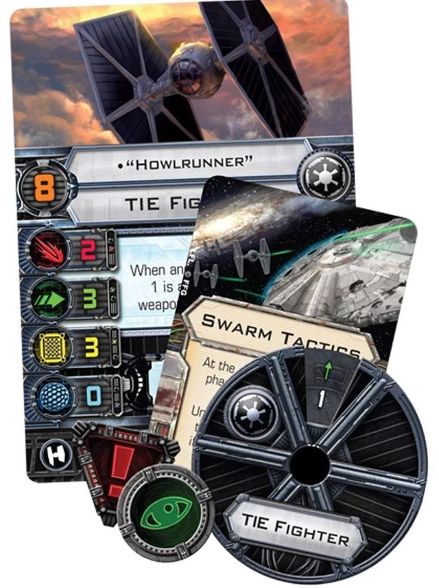 Alt view image 2 of 7 - Tie Fighter Star Wars X-Wing Miniatures Game Expansion Pack