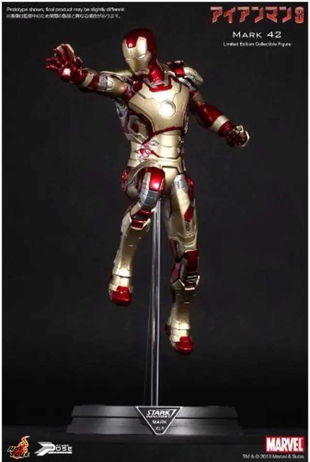 Alt view image 4 of 13 - Iron Man Mark XLII Power Pose Iron Man 3 Hot Toys 1/6 Scale Figure