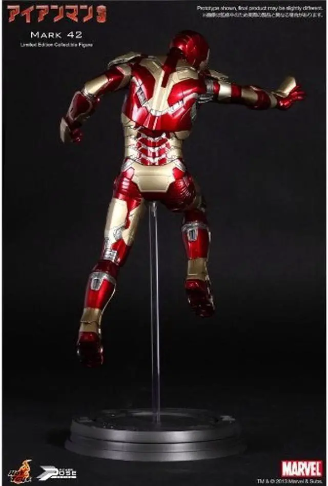 Alt view image 6 of 13 - Iron Man Mark XLII Power Pose Iron Man 3 Hot Toys 1/6 Scale Figure