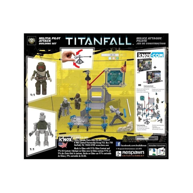 Alt view image 4 of 9 - K'Nex Titanfall MCOR Pilot Attack Building Set