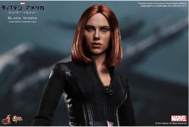 Alt view image 6 of 17 - Black Widow Captain America 2 Movie Masterpiece Sixth Scale Hot Toys Figure