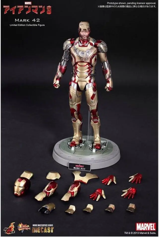Alt view image 7 of 16 - Iron Man Mark XLII Movie Masterpiece 1/6 Hot Toys Limited Edition Figure