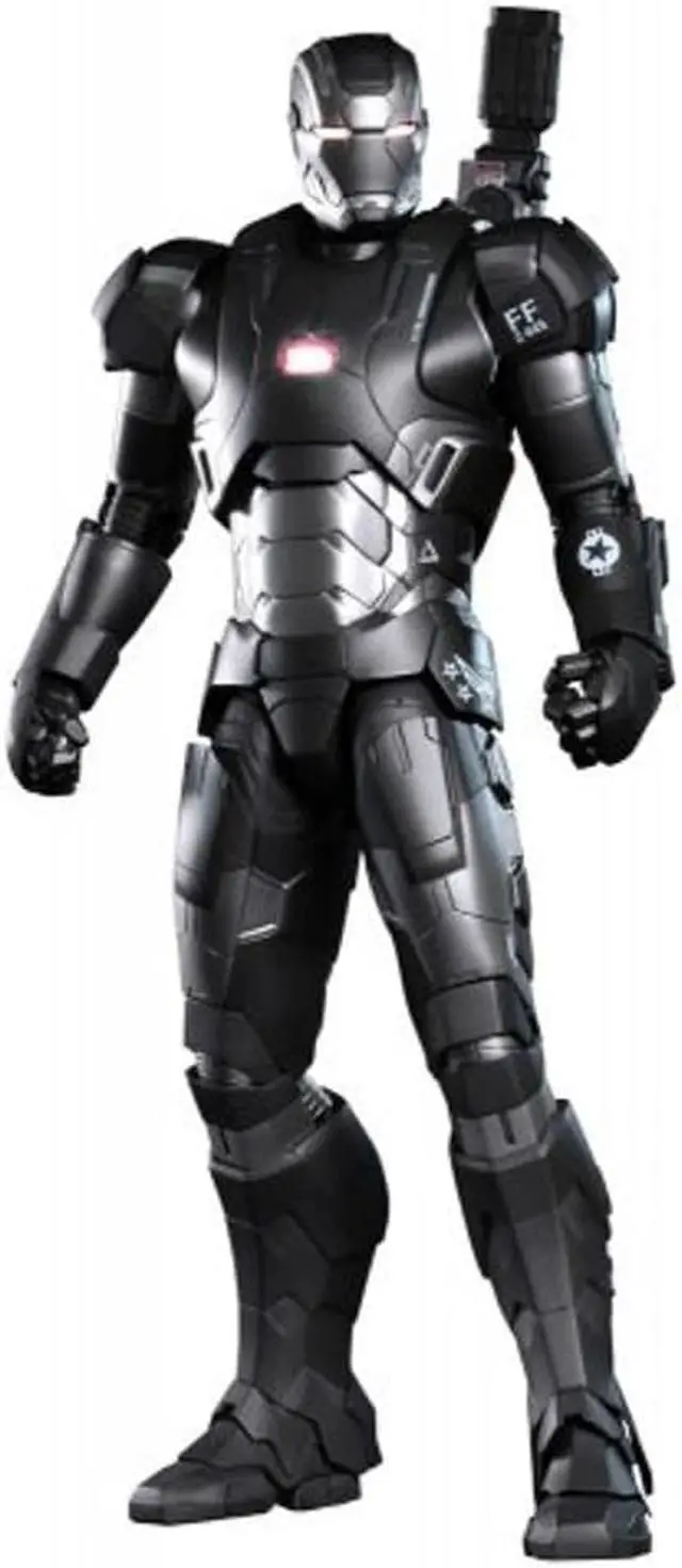 Alt view image 7 of 15 - War Machine Mark II Iron Man 3 Movie Masterpiece Sixth Scale Hot Toys Figure