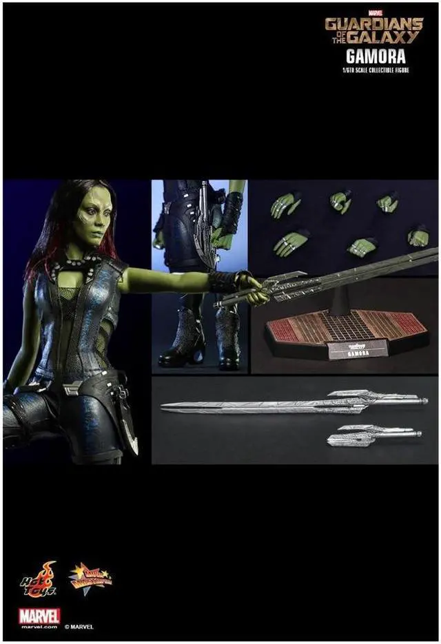 Alt view image 7 of 16 - Gamora Guardians of the Galaxy Movie Masterpiece 1/6 Scale Hot Toys Figure
