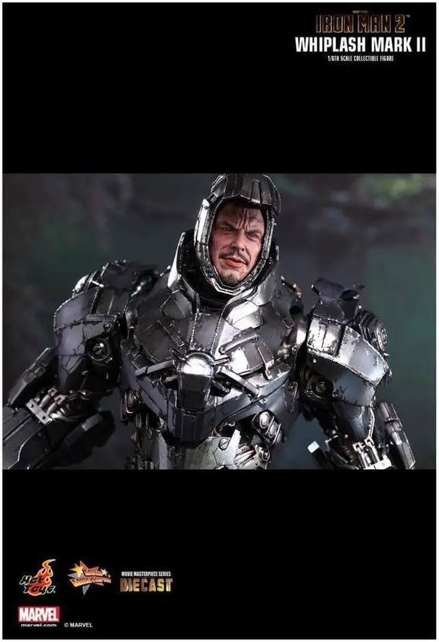 Alt view image 4 of 12 - Whiplash Mark II Iron Man 2 Movie Masterpiece Series Diecast 1/6 Scale Figure