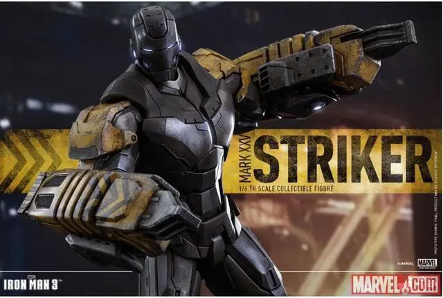 Alt view image 3 of 13 - Striker Mark XXV Iron Man 3 Movie Masterpiece 1/6 Scale Figure