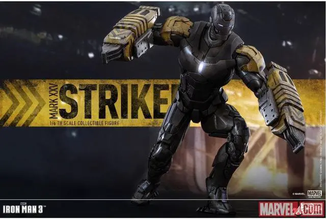 Alt view image 5 of 13 - Striker Mark XXV Iron Man 3 Movie Masterpiece 1/6 Scale Figure