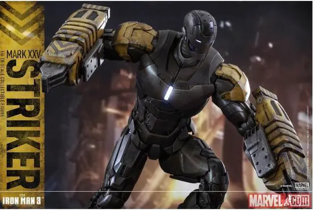Alt view image 6 of 13 - Striker Mark XXV Iron Man 3 Movie Masterpiece 1/6 Scale Figure