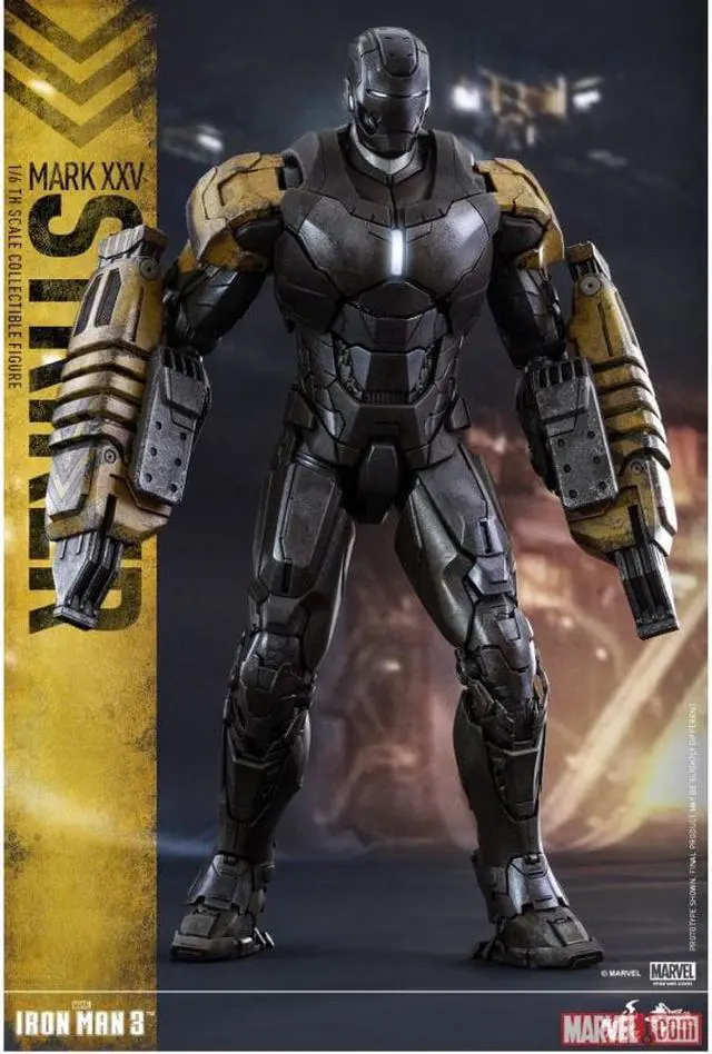 Alt view image 7 of 13 - Striker Mark XXV Iron Man 3 Movie Masterpiece 1/6 Scale Figure