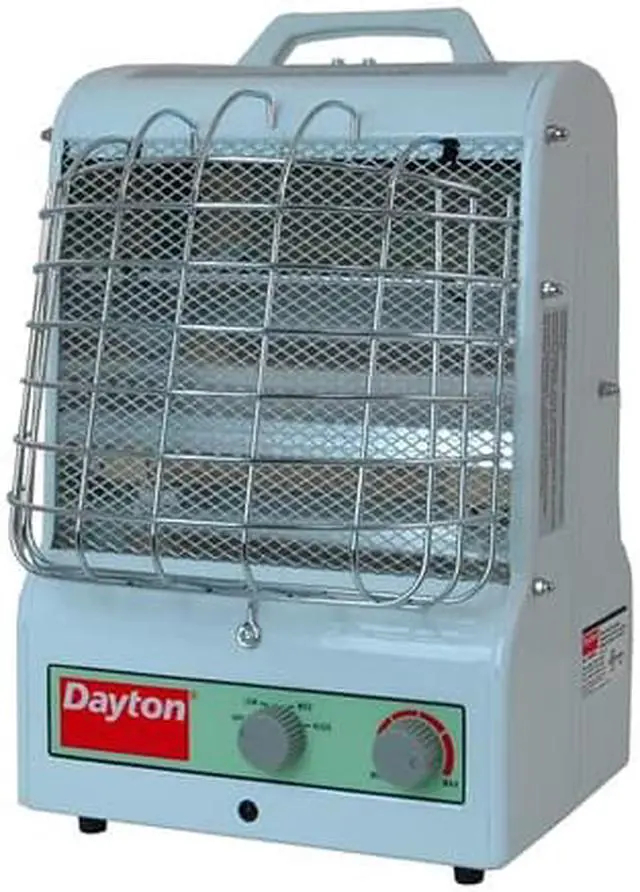 Alt view image 2 of 10 - DAYTON 3VU31 Portable Electric Heater, 15 in L x 11 1/2 in W x 11 in D,