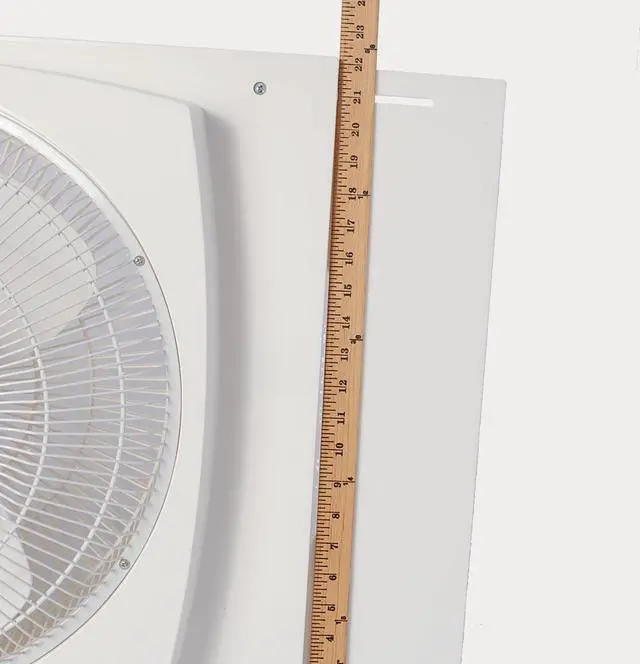 Alt view image 6 of 20 - Air King Storm Guard 16" 3-Speed 1/16 HP Plastic Blade Ball Bearing Window Fan