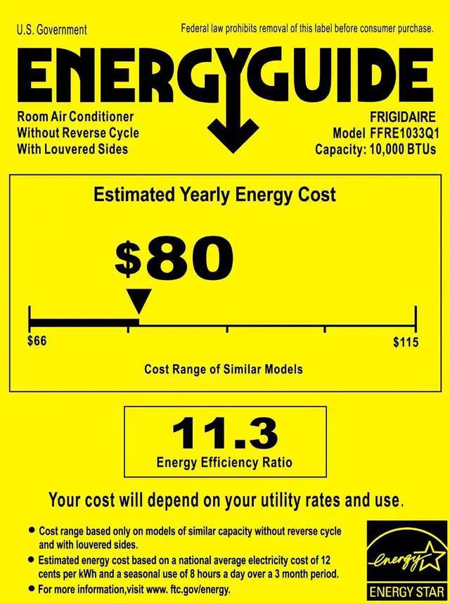 Alt view image 11 of 15 - Frigidaire FFRE1033Q1 Frigidaire Air Conditioner Compact Electronic With Remote Thermostat