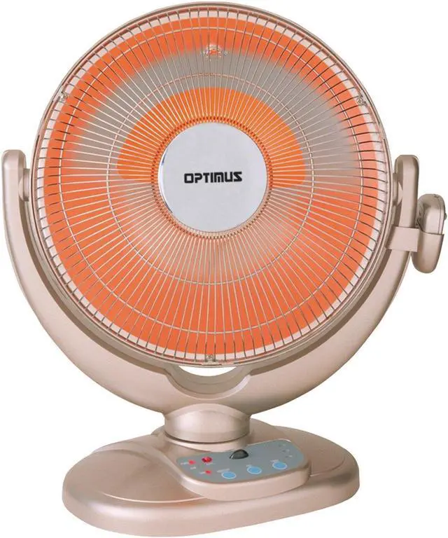 Alt view image 5 of 11 - OPTIMUS H-4438 Optimus h-4438 14 oscillating dish heater with remote
