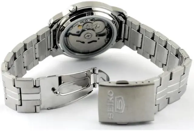 Alt view image 3 of 11 - Seiko Automatic Men's Watch with a Stainless Steel Bracelet and Grey Dial - SNKK67