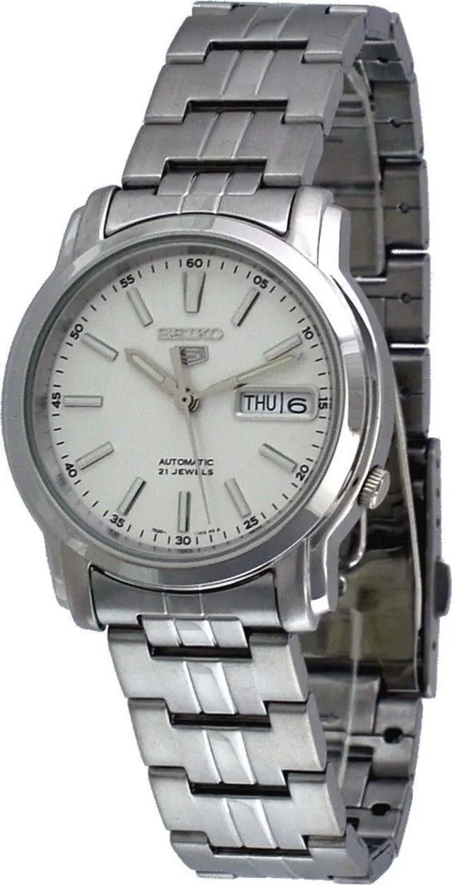 Alt view image 2 of 4 - Seiko 5 Silver Watch SNKL75K1