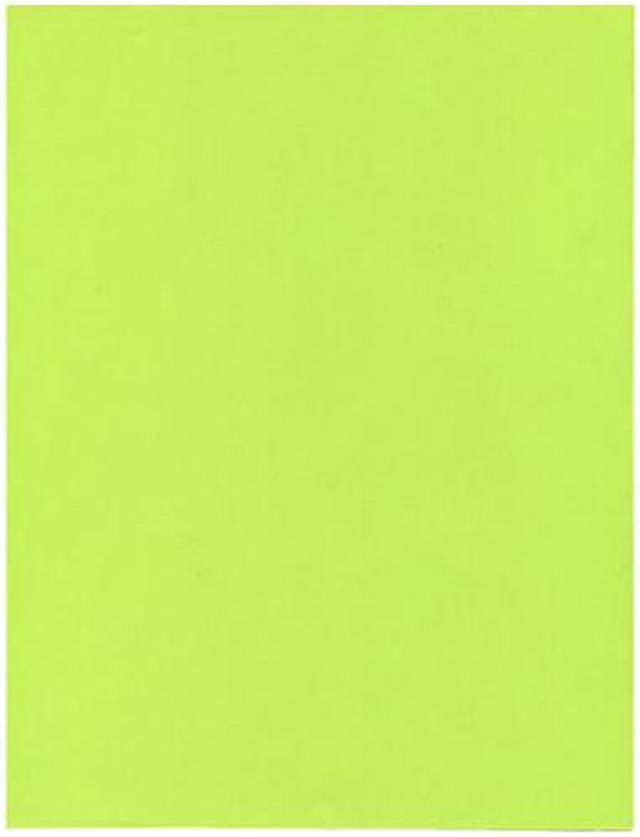 Jam Paper Bright Color Cardstock, 8.5 x 11, 65lb Ultra Lime Green