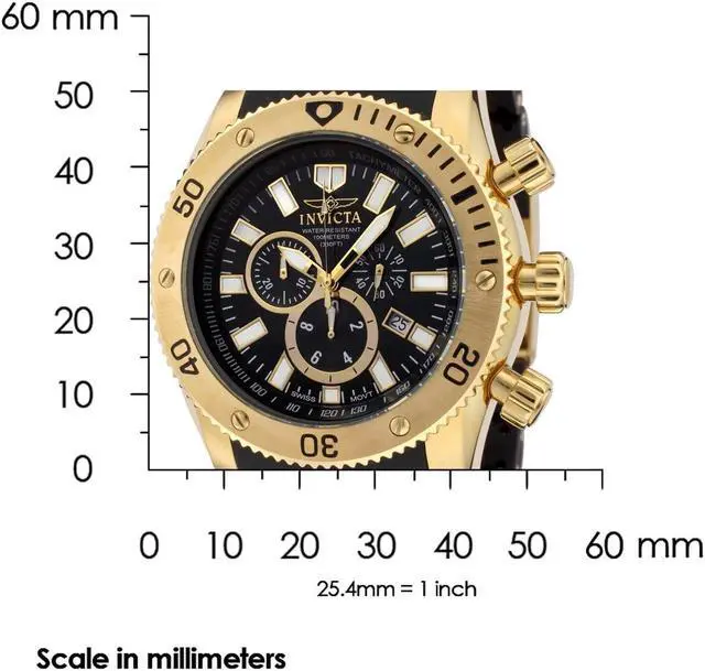 Alt view image 10 of 20 - Invicta  Sea Spider 0140  Stainless Steel, Polyurethane Chronograph  Watch