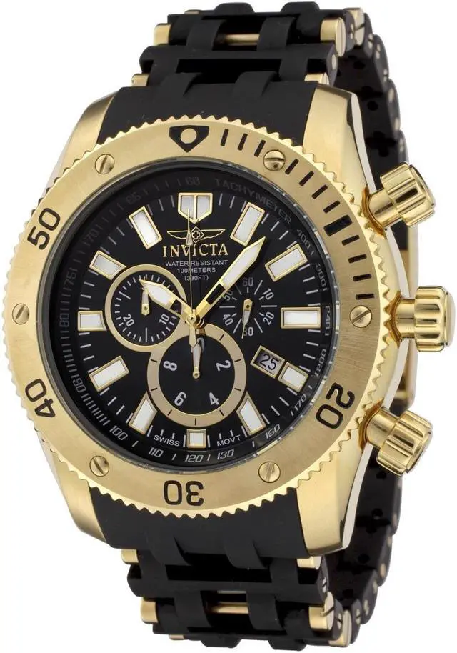 Alt view image 7 of 20 - Invicta  Sea Spider 0140  Stainless Steel, Polyurethane Chronograph  Watch