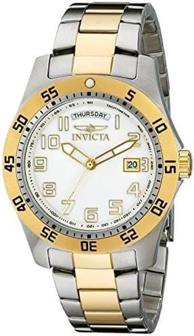 Alt view image 8 of 9 - Invicta 6693 Men's Specialty Two-Tone Ss White Dial Watch