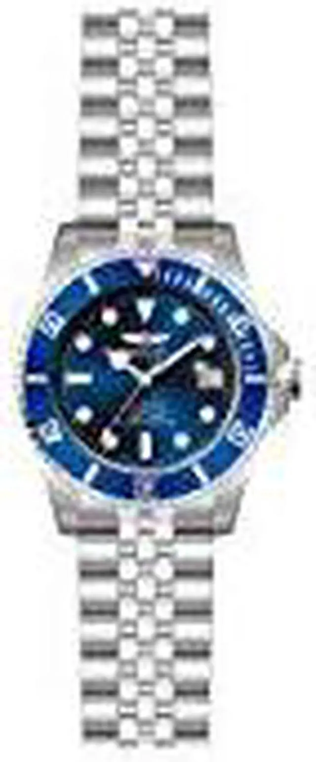 Alt view image 3 of 9 - Invicta Men's Pro Diver Steel Bracelet & Case Automatic Blue Dial Watch 29179