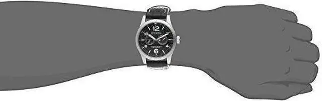 Alt view image 14 of 17 - Men's Invicta II Black Dial Black Calf Leather
