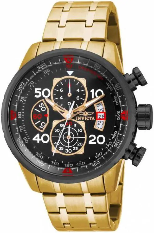 Alt view image 9 of 15 - Invicta  Aviator 17206  Stainless Steel Chronograph  Watch