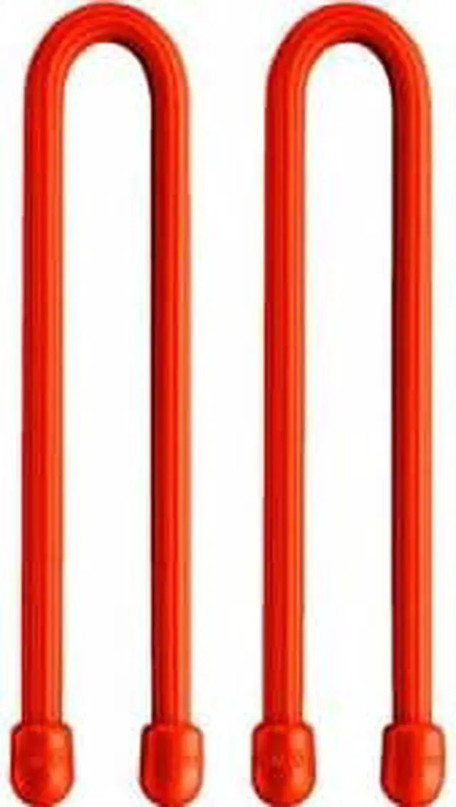 Main image of NITE IZE GT6-2PK-31 6" L, 1/4" W, Bright Orange Plastic Gear Tie, PK 2
