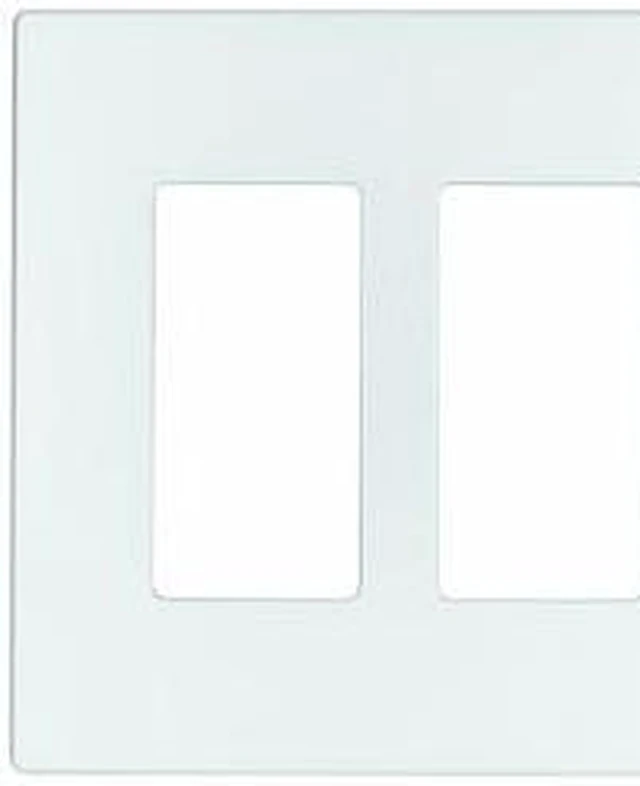 Alt view image 2 of 3 - Aspire 9522SG 2-Gang Wall Plate - Silver Granite