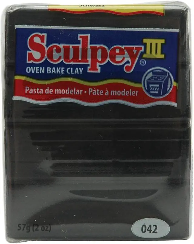 Alt view image 2 of 5 - Sculpey III Polymer Clay 2oz-Black