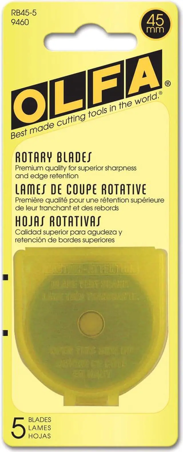 Main image of Rotary Straight Blade,45mm W, PK5 OLFA RB45-5