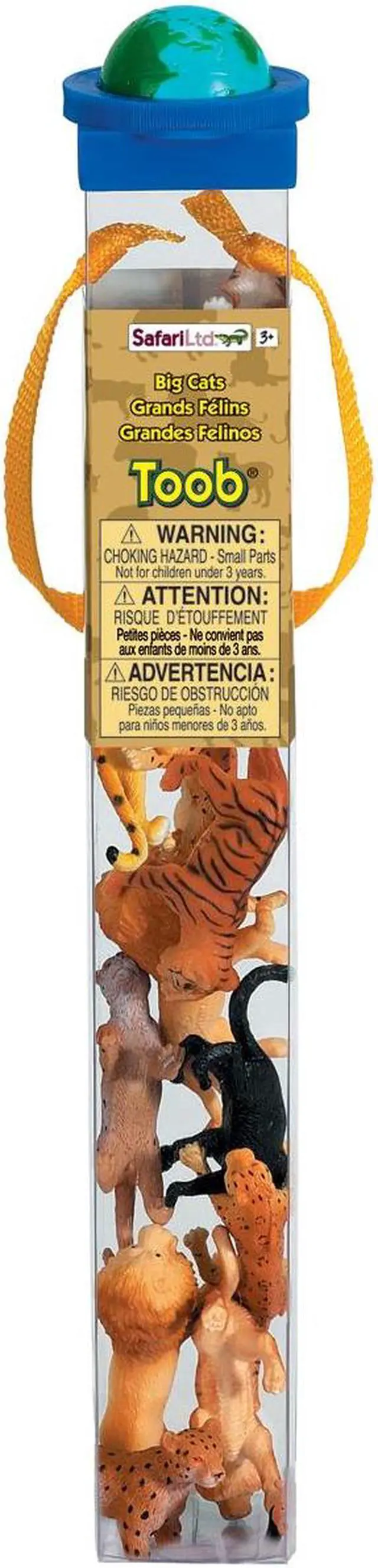 Alt view image 4 of 18 - Plastic Miniatures In Toobs-Big Cats