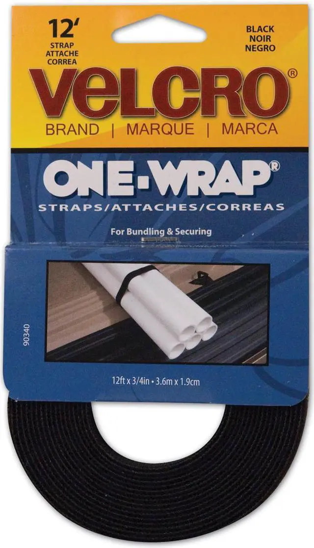 Alt view image 4 of 20 - VELCRO USA Inc VEK90340 Get A Grip Velcro - 0.75" x 12.00 ft. - Black