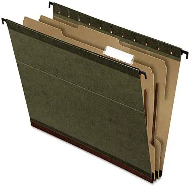 Alt view image 3 of 12 - Tops Pendaflex 59253 2   Expansion Hanging Folder  Letter  4-Section  GN  10/box