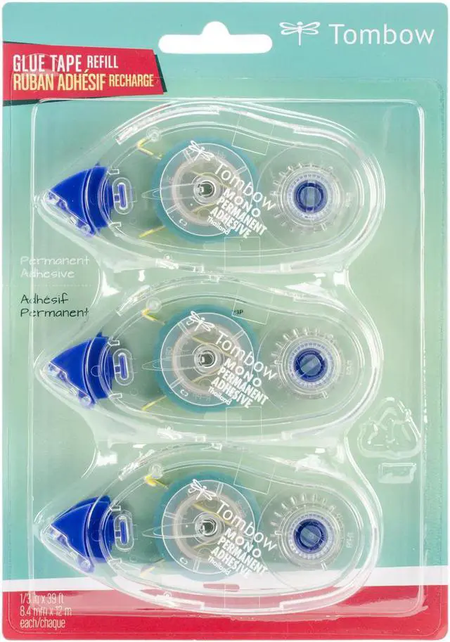 Alt view image 2 of 6 - Mono Adhesive Refill Permanent Value Pack-1/3"X39ft 3/Pkg