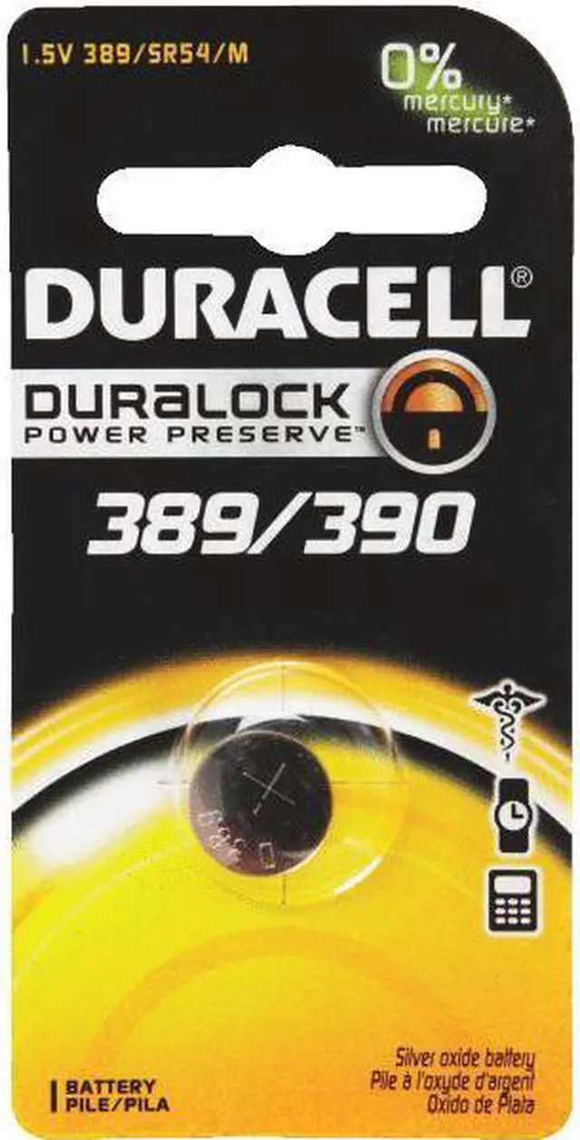 Alt view image 4 of 20 - Duracell Silver Oxide 389/390 Medical Battery 1.5V MND389BPK